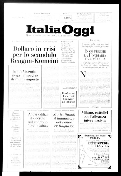 Italia oggi : quotidiano di economia finanza e politica